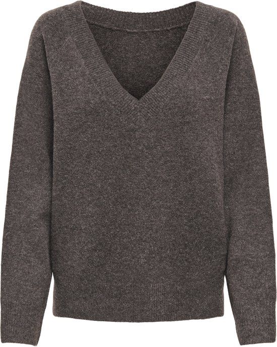 ONLY - ONLRENE LIFE LS V-NECK REVERSIBEL CC KNT - Dames - Gebreide truien