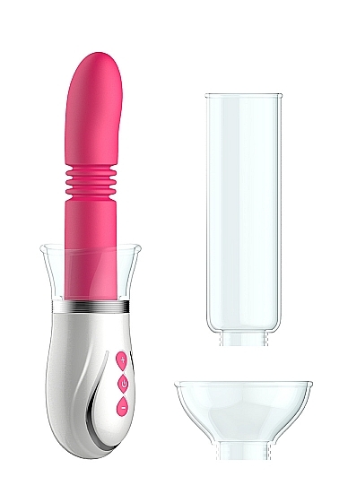 Pumped Thruster - 4 in 1 Rechargeable Couples Pump Kit - Pink