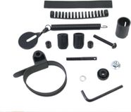 Merkloos / Sans marque Gransier Bike Parts Stuurstabilisator 1"- 1.1/8" conusbevestiging onder vorkbuis Zwart