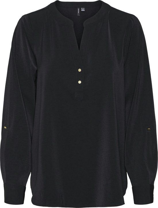 Vero Moda VMANI LS TOP WVN GA NOOS Blouse - Black - XL