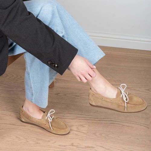 Poelman Mira suède bootschoenen - camel