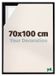 yd. Cadre photo 70x100 cm Noir mat - Cadre pour toile - MDF Lyon