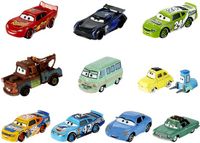 Disney Pixar Cars Set van 10 Metalen Voertuigen