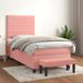 Maison Exclusive - Boxspringbed met matras, rose, 100x200 cm, velours