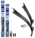 alca® Essuie-glace pour BEIJING BENZ E 01.2005 - 12.2009, SUPER FLAT Balai d'essuie-glace plat, design extra plat, Flexible, revêtement Nanographite