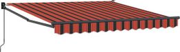 vidaXL Parasol Orange Polyester 300 x 250 cm