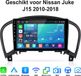 Junsun Autoradio 9 pouces Linux Convient pour Nissan Juke J15 2010-2018 - Carplay sans fil & Android Auto - Écran tactile HD - Bluetooth - Navigation - WiFi - Commande au volant - FM - RDS