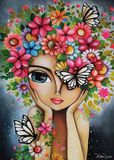Magnolia Puzzel Lady with Flowers - Romi Lerda Special Edition - 1000 stukjes