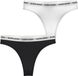 Björn Borg Core Logo Thong - Women's - 2-Pack - Black/White - XXL