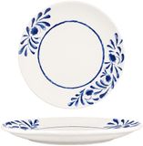 Bonna Dinerbord - Lavis Blue - Porselein - 25 cm - set van 6