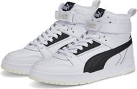 PUMA Rbd Game Mixte Basket, Puma White Puma Black Puma Team Gold, 44.5 EU