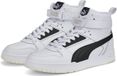 PUMA Rbd Game Mixte Basket, Puma White Puma Black Puma Team Gold, 44.5 EU