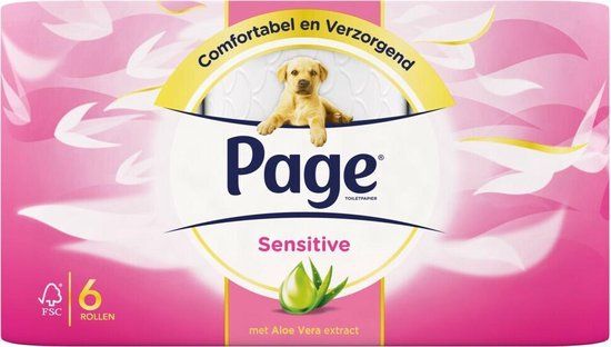 Page Toiletpapier Sensitive Aloe Vera 2-laags - 24 rollen