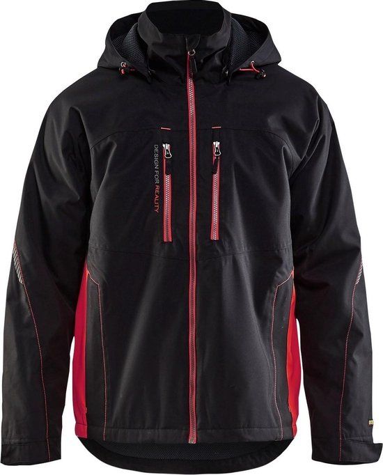 Blåkläder Blaklader Lichtgewicht winterjas 4890-1977 - Mannen - Zwart/Rood - XXL