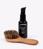vanBAARD - Baard Set - Baardolie Smoothwood & Borstel - Tegen Jeuk & Schilfers - 2-delig