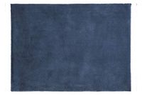 Eurofirany Decoratief rechthoekig tapijt van zacht imitatiebont voor badkamer, woonkamer, slaapkamer, keuken, polyester, marineblauw, 60 x 90 cm
