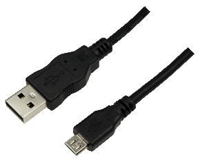 LogiLink CU0058 USB A - Micro B Kabel 1m - Zwart