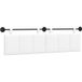 Tête de lit suspendue montage mural blanc 190 x 55 x 5 cm tissu