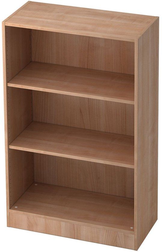 hjh OFFICE PRO Hammerbacher ® Boekenkast V6500/N Walnoot 80 x 40 x 127 cm