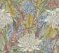 Livingwalls Bloemen behang groen bont - behang woonkamer slaapkamer 394281 - vliesbehang jungle - 10,05 m x 0,53 m voor 5,33m² - Made in Germany