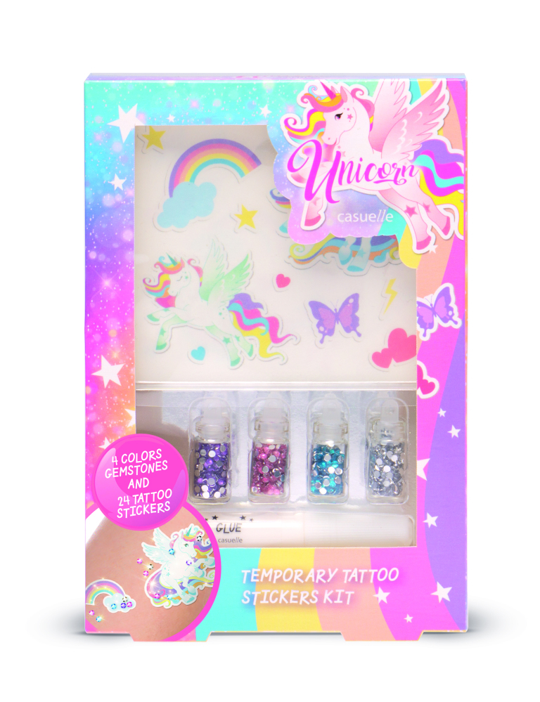 Casuelle Unicorn Tijdelijke Tatoo Giftset