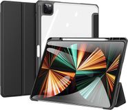 Dux Ducis - Tablet hoes geschikt voor Apple iPad Pro 2021 (12.9 Inch) - Toby Series - Tri-Fold Book Case - Zwart