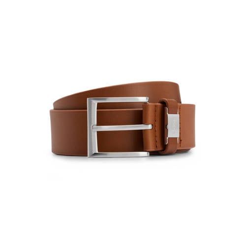 BOSS leren riem bruin