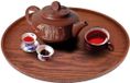 ZenithVibe Plateau en bois naturel de 30 cm - Marron