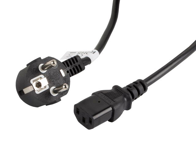 Lanberg CA-C13C-11CC-0050-BK - Netvoedingskabel - 5 m