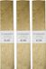 Haza Crepe papier platte vellen - 3x - metallic goud - 250 x 50 cm