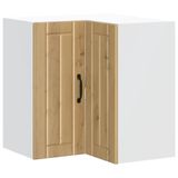 VidaXL Keukenwandhoekkast Lucca bewerkt hout hoogglans wit
