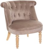 ATMOSPHERA CREATEUR D'INTERIEUR SIXTINE fluwelen fauteuil Taupe