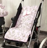 Babyline Toile lichte mat voor kinderwagen, roze