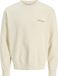 JACK&JONES JJEDOVER PRINT SWEAT CREW NECK Heren Sweater S Antique White