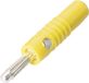 Schnepp S 4004 S Pluimstekker Stekker, recht Stift-Ø: 4 mm Geel 1 stuk(s)