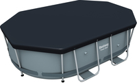 Bestway Flowclear Cover Power Steel Oval 300 - Grey - PVC