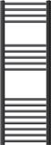 LuxeBath ECD Germany Badkamerradiator Sahara 400x1200 mm antraciet recht met zijaansluiting