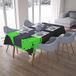 Bonamaison Tafelkleed, Anti-Mold, Sneldrogend, Waterdicht, 100% Polyester Tafellaken, Neon groene rook, 140 x 200 Cm