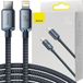 Baseus Crystal Shine Series câble USB-A vers Apple Lightning, 20W, 2m, Noir