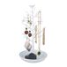 Relaxdays Sieradenboom - Kettingen - Oorbellen - Armbanden - 30x16x15 cm - Metaal - Wit