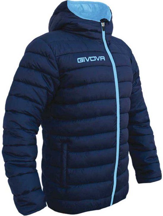 Givova Olanda Jas Blauw L Man - Voetbal - Heren - Maat L - Polyester - Capo interlock - 2023