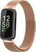 By Qubix - Milanese bandje - Champagne goud - Geschikt voor Fitbit Inspire 3