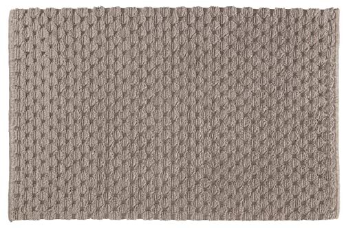 KLEINE WOLKE Badmat Santiago, kleur: taupe, materiaal: 100% katoen, afmetingen: 50x 60 cm