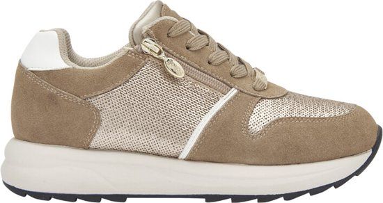 SCHOLL BEVERLY ZIP Dames Sneakers | Goud | Maat 39 | Suède | Herfst/Winter 2023