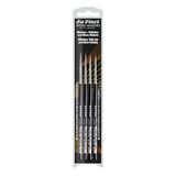 Da Vinci Micro Maestro Kolinsky Red Sable Brush Serie 100 Set van 4