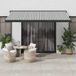 Maison Exclusive - Auvent rétractable, anthracite et blanc, 4,5 x 3 mètres, tissu et aluminium