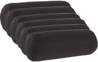 vidaXL - Kussensloop - 6 stuks - HEERLEN - Zwart - Ø 15 x 40 cm - Polyester