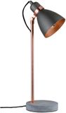 Paulmann Neordic Orm LED-tafellamp E27 Grijs, Koper mat Metaal, Beton