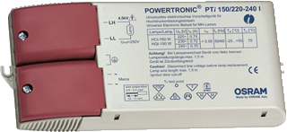 Osram Powertronic PTI voorschakelapparaat elektronisch