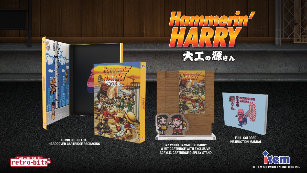 Retro-Bit hammerin' harry Nintendo (NES)